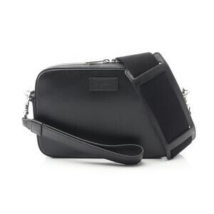 Gucci GG Crossbody Shoulder Bag Leather Canvas Black